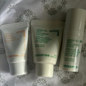 Innisfree Hydrate On The Go Trio – Serum, Cream & Sunscreen Travel Set